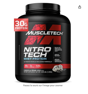 MuscleTech Nitro-Tech, Cookies & Cream - 1800g