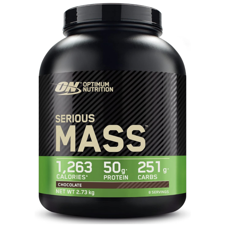 Optimum Nutrition Serious Mass Poudre de Protéine, Saveur Chocolat, 2.73 kg