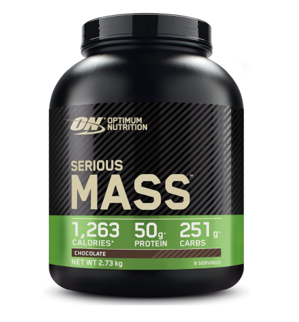 Optimum Nutrition Serious Mass Poudre de Protéine, Saveur Chocolat, 2.73 kg