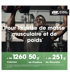 Optimum Nutrition Serious Mass Poudre de Protéine, Saveur Chocolat, 2.73 kg