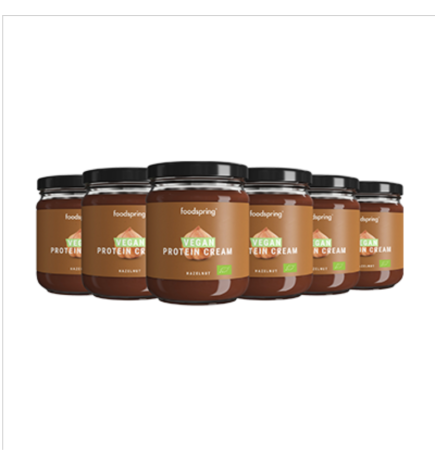 Crème protéinée végétalienne - 6 x 200g - Noisette - FR/NL1