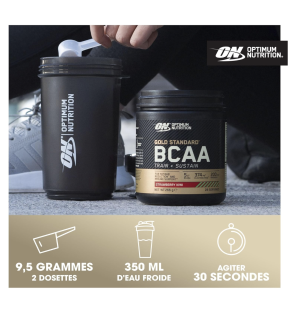 Optimum Nutrition Gold Standard BCAA, saveur fraise & kiwi, 266 g