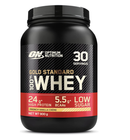 Optimum Nutrition Gold Standard 100% Whey, Vanille Française, 900 g