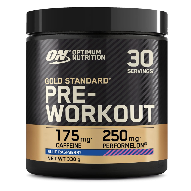 Optimum Nutrition Gold Standard Pre Workout en poudre, goût Framboise acidulée, 330 g