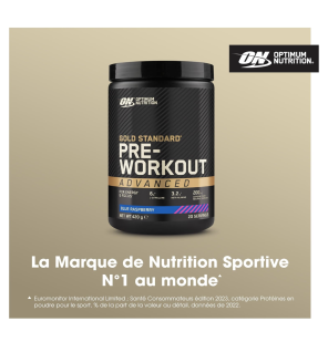 Optimum Nutrition Platinum, saveur Framboise Bleue, 420 g