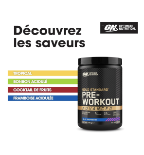 Optimum Nutrition Platinum, saveur Framboise Bleue, 420 g