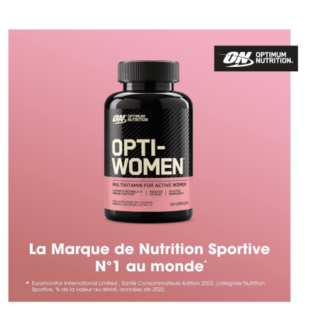 Optimum Nutrition Opti-Women, Non Aromatisé,120 Gélules