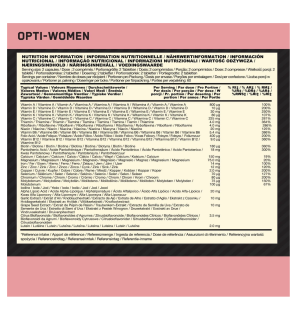 Optimum Nutrition Opti-Women, Non Aromatisé,120 Gélules