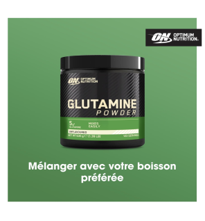 Optimum Nutrition Glutamine en poudre, 630g