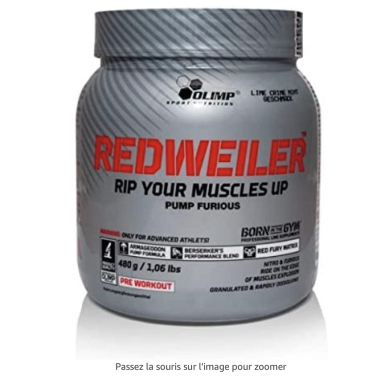 OLIMP SPORT NUTRITION Redweiler Support Musculaire pour Sportif Cola 480 g