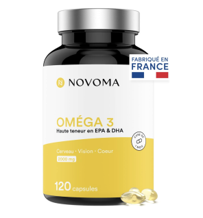 NOVOMA Oméga 3 Huile de Poisson Epax