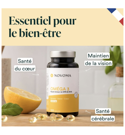 NOVOMA Oméga 3 Huile de Poisson Epax®