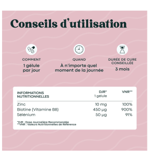 Biotine avec Sélénium et Zinc, by Novoma