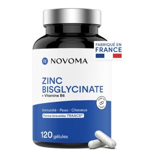 NOVOMA Zinc Bisglycinate 15 mg + Vitamine B6