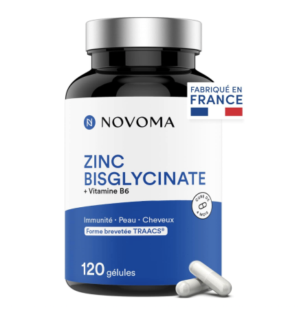 NOVOMA Zinc Bisglycinate 15 mg + Vitamine B6