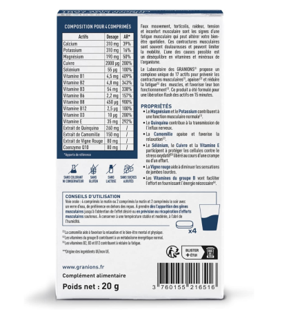 GRANIONS Décontractant Musculaire Fort