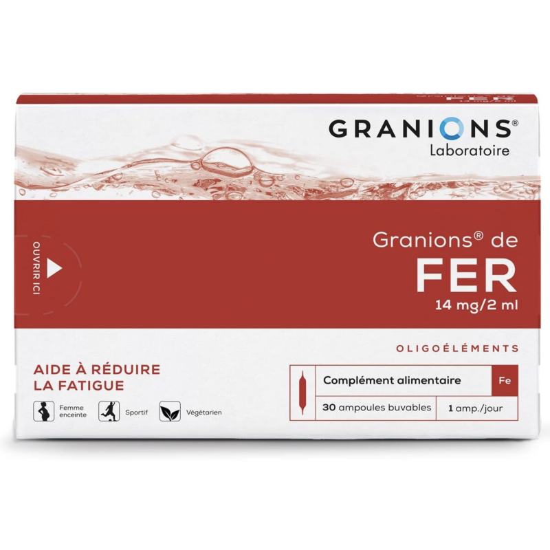 GRANIONS DE FER - 30 ampoules