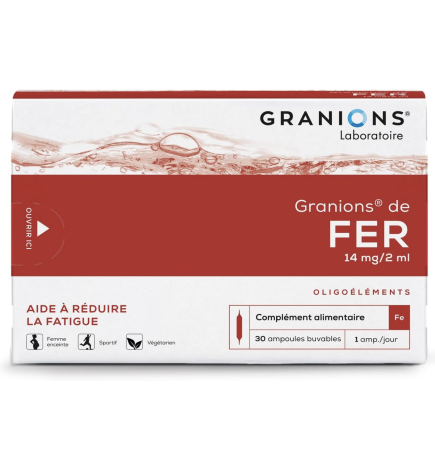 GRANIONS DE FER - 30 ampoules