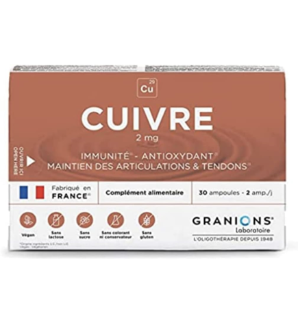 Granions CUIVRE 2mg