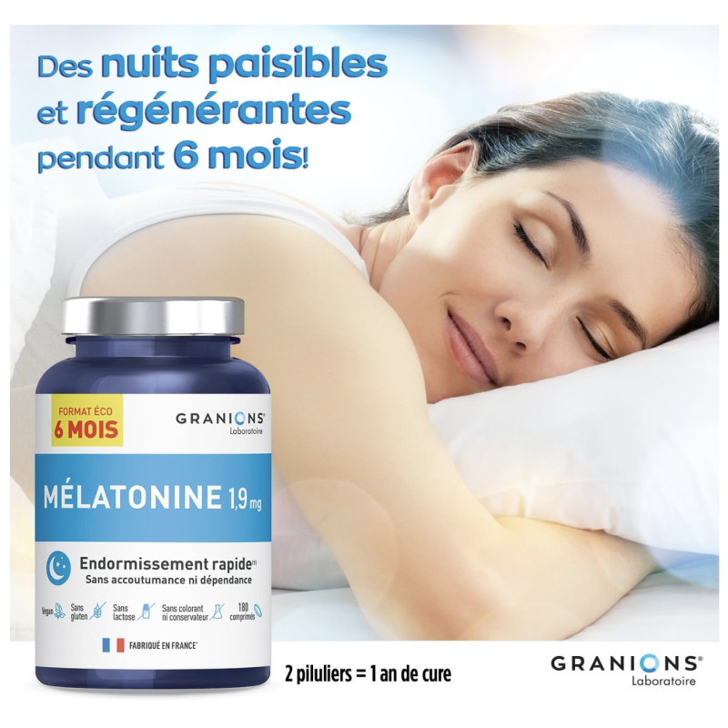 Melatonine 1,9mg | GRANIONS