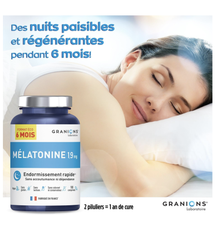 Melatonine 1,9mg | GRANIONS