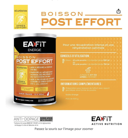 EAFIT| Boisson Post-Effort