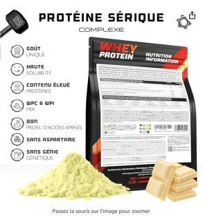 Whey Protein Complex - 1000 g (Chocolat blanc) 2