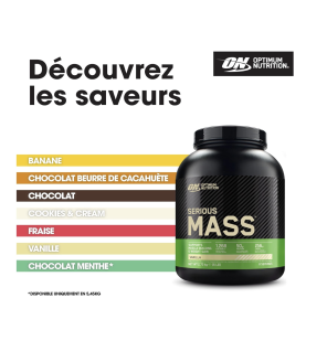 Optimum Nutrition Serious Mass Poudre de Protéine, 2,73kg