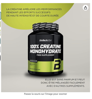 BioTechUSA 100% Creatine Monohydrate 1